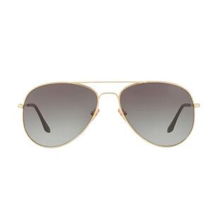 DIFF Cruz Polarized Aviator Sunglasses – Gold Frame with Grey Lenses, Women's